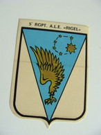 Aeronautica Militare 5 Raggruppamento Ale Rigel   Air Sticker  VOLO AERONAUTICA MILITARE  AVIAZIONE - Aviazione