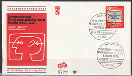 Berlin FDC 1979 Nr.600 Internationale Funkausstellung Berlin ( D 5198 ) Günstige Versandkosten - 1971-1980