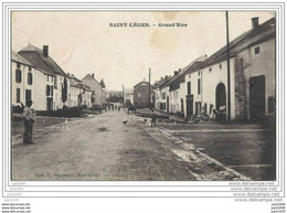 SAINT - LEGER ..-- Grand ' Rue . 1907 Vers PARIS ( Melle SUZANNE , Chez  Mr COSSON ) . Voir Verso . - Saint-Léger