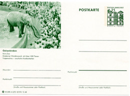 Delcampe - 56024 - Bund - 1964 - 15Pfg BildGAKte "Ruhr-Zoo Gelsenkirchen", Ungebraucht - Eléphants