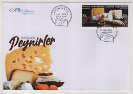 TURQUIE,TURKEI TURKEY ,CHEESES  ,2022 ,FDC - Covers & Documents