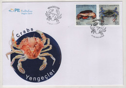 TURQUIE,TURKEI TURKEY ,CRABS ,2022 ,FDC - Brieven En Documenten