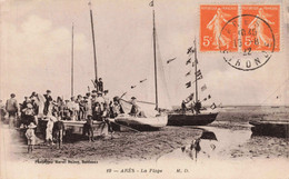 33 - ARES - S06066 - La Plage - Voilier - En L'état - L1 - Arès