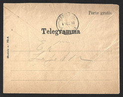 Envelope De Telegrama Mod.75 A Com Obliteração Da Chamusca De 1908. Telegram Envelope Mod.75 A With Obliteration Of The - Covers & Documents