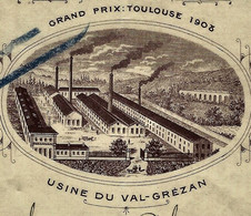 1911 Nimes (Gard) Entête Sté De Stearinerie Et Savonnerie Anc. Suchomel Pour Argentan (Orne)  Bonhomme & Gobert B.E. - 1900 – 1949