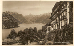 518cc 3 CPSM SUISSE SEELISBERG NIEDERBAUEN PILATUS HOTEL BELLEVUE - Seelisberg