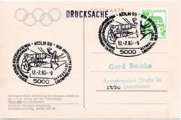 56042 - Bund - 1986 - 50Pfg B&S EF A AnsKte KOELN - I.FERNSEHDIREKTUEBERTRAGUNG VON OLYMPISCHEN ... -> Leverkusen - Verano 1936: Berlin