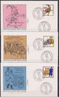 Berlin FDC 1989 Nr.852 - 854 Wohlfahrt Postbeförderung Im Laufe Der Jahrhunderte ( D 2316 )  Günstige Versandkosten - 1981-1990