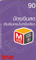 Thailand, True-002, M Mobile Money -02. 2 Scans    Control Code MC/MS/049-348 - Thaïland