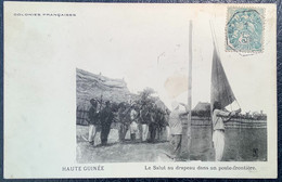 HAUTE GUINÉE Cpa POSTE-FRONTIÉRE1906 Poste Maritime BORDEAUX A LOANDA&COTONOU DAHOMEY>France (Côte D’ Ivoire AOF Blanc - Cartas & Documentos