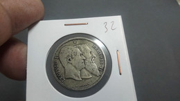 BELGIUM 2 FRANCS 1880 KM# 39 50th Anniversary Of Independence - Leopold I And Leopold II (G#41-32) - 2 Frank