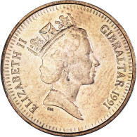 Monnaie, Gibraltar, Elizabeth II, Penny, 1991, SUP, Bronze, KM:20 - Gibilterra