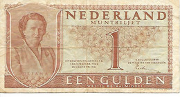 PAYS-BAS - 1 Gulden - 6/8/1949 - (72) - 1  Florín Holandés (gulden)