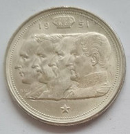 Belgium 100 Fr 1951 Silver - 100 Francs
