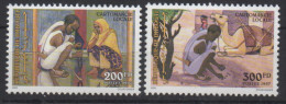 Djibouti Dschibuti 1997 Mi. 635-636 ** Neuf MNH Cartomancie Locale Dromadaire Fauna Fortune Telling RARE ! - Altri & Non Classificati