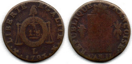 Sol Aux Balances 1793 L Convention B+ - 1792-1975 Convenzione Nazionale