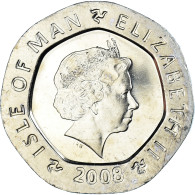 Monnaie, Île De Man, Elizabeth II, 20 Pence, 2008, Pobjoy Mint, SPL - Isle Of Man