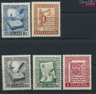 Island 287-291 (kompl.Ausg.) Postfrisch 1953 Alte Island-Manuskripte (9916232 - Ungebraucht
