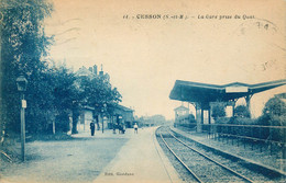 SEINE ET MARNE  CESSON  La Gare Prise Du Quai - Cesson