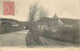 ESSONNE  BOISSY LA RIVIERE  Route D'Ormoy Et L'église - Boissy-la-Rivière