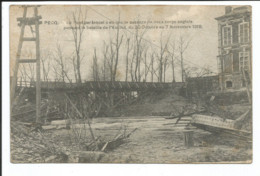 Pecq - Pont Par Lequel Eu Lieu Le Passage De 2 Corps Anglais Pendant La Bataille De L'Escaut Du 20 Oct Au 7 Nov 1918 - Pecq