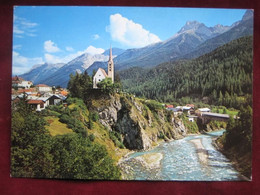 Scuol (GR) - Kirche Am Inn / Gedeckte Brücke - Scuol