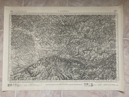 Carte état Major CASTRES 1867 1883 VALDURENQUE Lagarrigue Noailhac Labruguiere Caucalieres Boissezon Naves Payrin-Augmon - Midi-Pyrénées