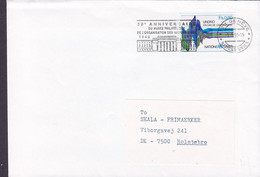 United Nations Slogan Flamme 'Musée Philatelique' GÉNÉVE 1992 Cover Brief Lettre HOLSTEBRO Denmark - Storia Postale