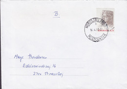 Denmark NORDSJÆLLANDS POSTCENTER 1993 Cover Brief Lettre BRØNSHØJ Queen Margrethe I. From Block 8. Miniature Sheet - Cartas & Documentos