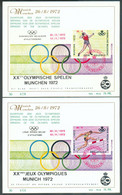 E 121/122 - JEUX OLYMPIQUES DE MUNICH 1972 Sur 2 Cartes Maximum - 20667 - Erinnophilia [E]