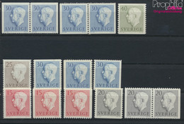 Schweden 424-425A,Dl,Dr,426A, 427A,Dl,Dr,Elo,Ero,Elu,Eru,428A (kpl.) Postfrisch 1957 Gustaf VI Adolf (9915820 - Ungebraucht