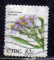 EIRE IRELAND IRLANDA 2004 2008 WILD FLOWERS FLORA SEA ASTER 82c USED USATO OBLITERE' - Usati