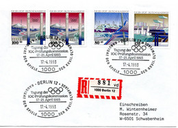 56085 - Bund - 1993 - 170Pfg Sport '93 MiF A R-Bf BERLIN - TAGUNG DER IOC-PRUEFUNGSKOMMISSION ... -> Schwabenheim - Sonstige & Ohne Zuordnung