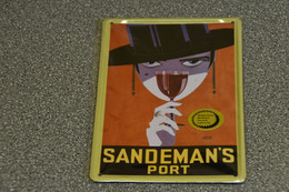 Sandeman's Port Metalen Reclame Plaat 10,5cm X 15cm - Alcools