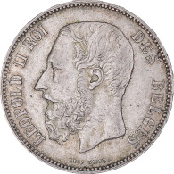 Monnaie, Belgique, Leopold II, 5 Francs, 5 Frank, 1875, TB+, Argent, KM:24 - 5 Frank