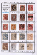 ESPAÑA - Fx. 3502 - Conjunto De 19 Sellos Postclásicos (Yv. 6 A 121 No Corridos) - Ø - Colecciones