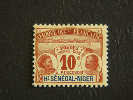 Afrique Occidentale Française Ht Sénégal-Niger Timbre Chiffre Taxe 10 C à Percevoir 1906 Y&T 2 Neuf Non Oblitéré - Ungebraucht