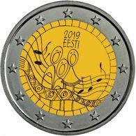 ESTONIA 2019 2 EURO COIN MUSIC FEST /  FESTIVAL ESTONE EESTI ESTONIE ESTLAND   UNC - Estland