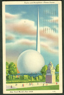 New York 1939 " New York World's Fair - The Trylon " Franked With 3c-similar Exhibition Trylon Stamp > Hamburg Viewcard - Tentoonstellingen