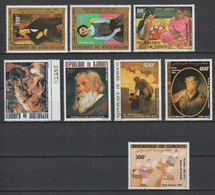 DJIBOUTI - SERIES COMPLETES UNIQUEMENT ** MNH - THEMES : RUBENS / REMBRANDT / GAUGUIN / PICASSO .. - COTE YVERT = 51 EUR - Andere & Zonder Classificatie