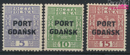 Polnische Post Danzig 26-28 (kompl.Ausg.) Postfrisch 1934 Aufdruckausgabe (9910686 - Port Gdansk