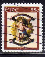 EIRE IRELAND IRLANDA 2008 CHRISTMAS INFANT JESUS NOLLAIG NATALE NOEL WEIHNACHTEN NAVIDAD 55c USED USATO OBLITERE' - Used Stamps