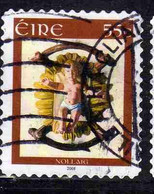 EIRE IRELAND IRLANDA 2008 CHRISTMAS INFANT JESUS NOLLAIG NATALE NOEL WEIHNACHTEN NAVIDAD 55c USED USATO OBLITERE' - Used Stamps