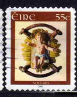 EIRE IRELAND IRLANDA 2008 CHRISTMAS INFANT JESUS NOLLAIG NATALE NOEL WEIHNACHTEN NAVIDAD 55c USED USATO OBLITERE' - Gebruikt