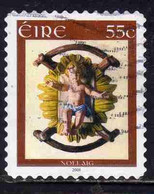 EIRE IRELAND IRLANDA 2008 CHRISTMAS INFANT JESUS NOLLAIG NATALE NOEL WEIHNACHTEN NAVIDAD 55c USED USATO OBLITERE' - Used Stamps