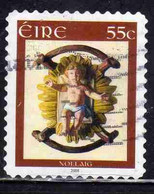 EIRE IRELAND IRLANDA 2008 CHRISTMAS INFANT JESUS NOLLAIG NATALE NOEL WEIHNACHTEN NAVIDAD 55c USED USATO OBLITERE' - Gebraucht