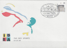BRD FGR RFA - Privatumschlag "Tag Des Sports" (MiNr: PU 291 D1/004) 1999 - Ersttagssonderstempel - Sobres Privados - Usados