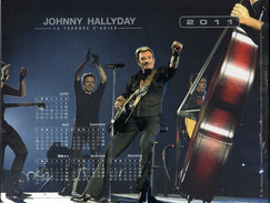 Calendrier Almanach La Poste PTT 2011 Johnny Hallyday La Tournée D'adieu - Grand Format : 2001-...