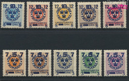 Schweden 115-124 (kompl.Ausg.) Mit Falz 1918 Landsturm (III) (9915741 - Neufs