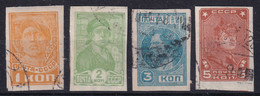 USSR 1931 - Canceled - Zag# 277, 278, 279, 281 - Gebruikt